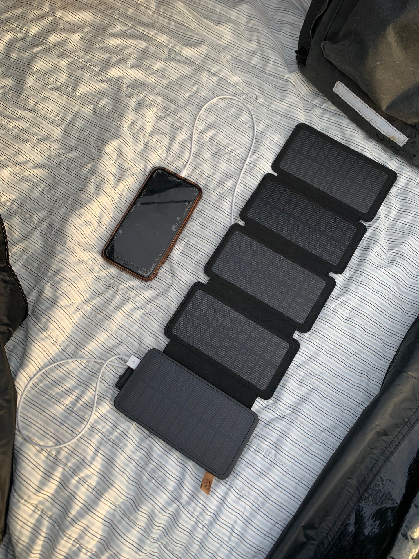 Solcelle Powerbank™ 10.000 mAh 5-Panel