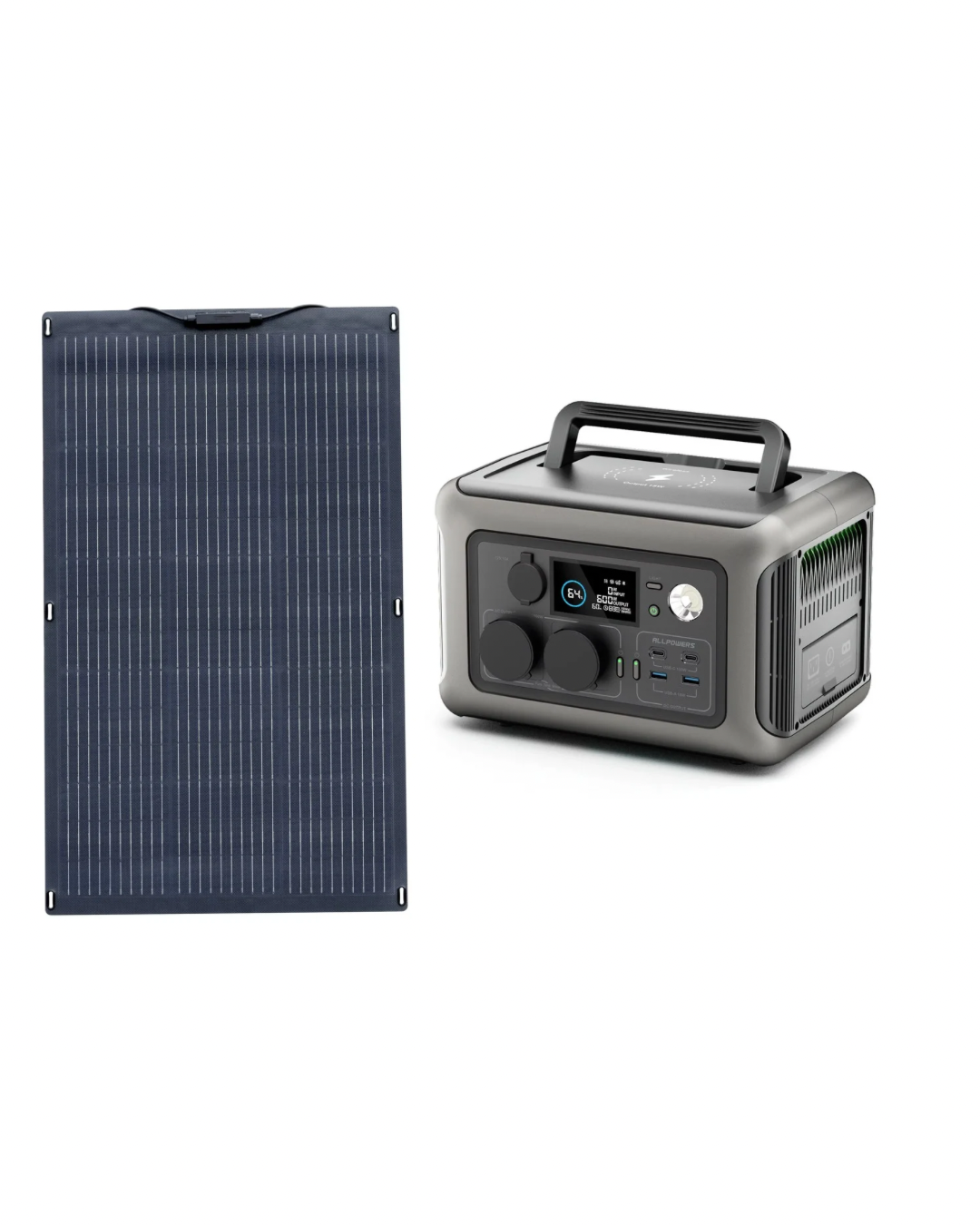 R600 W Power Station + SF-100 W Solpanel