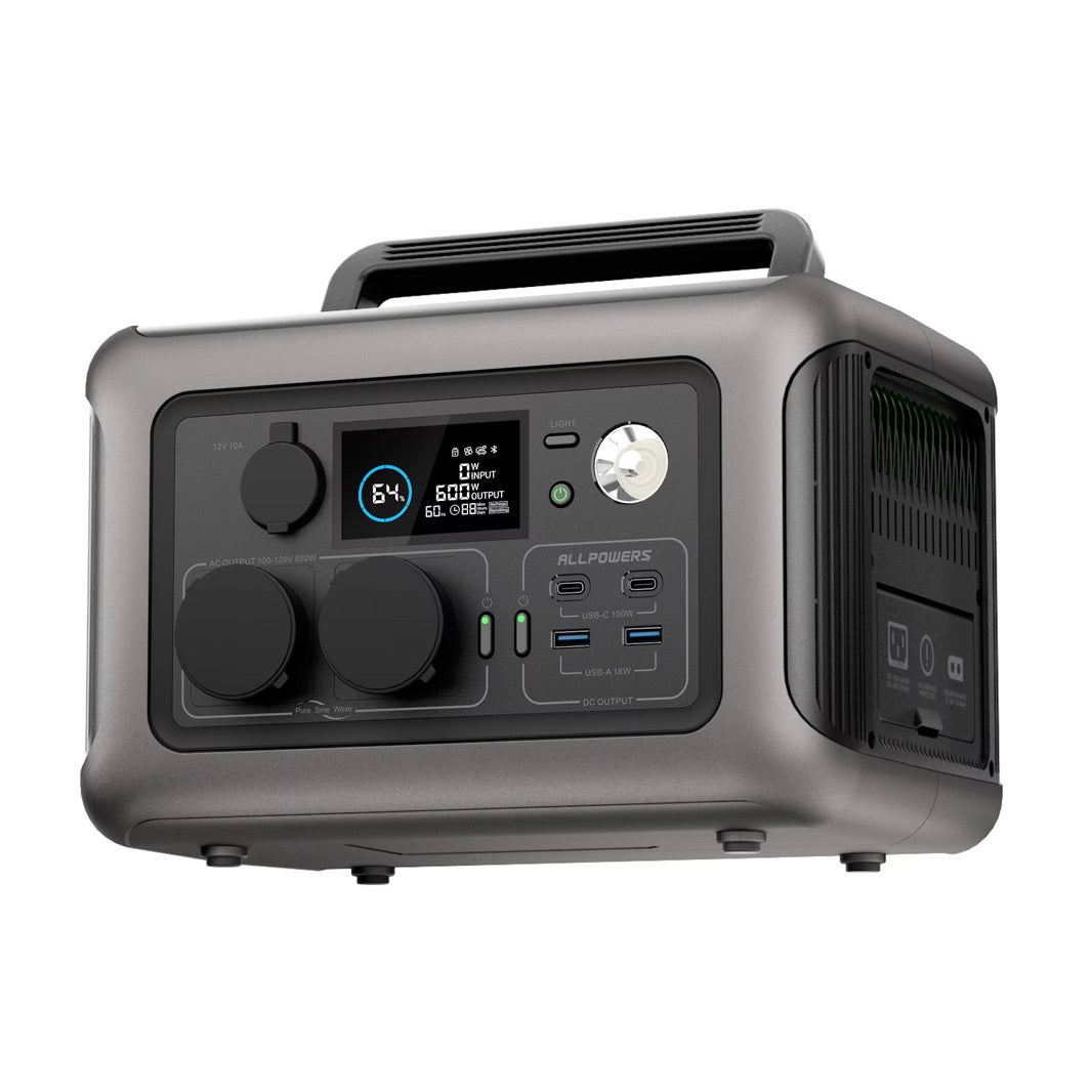 R600 W Power Station + SF-100 W Solpanel