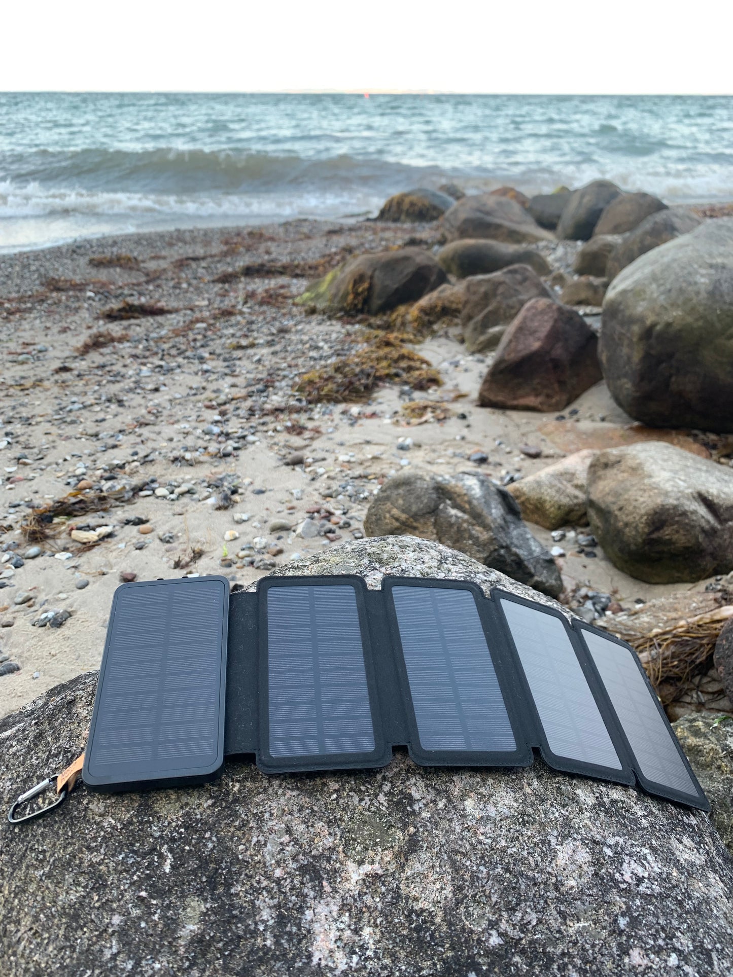 Solcelle Powerbank™ 10.000 mAh 5-Panel