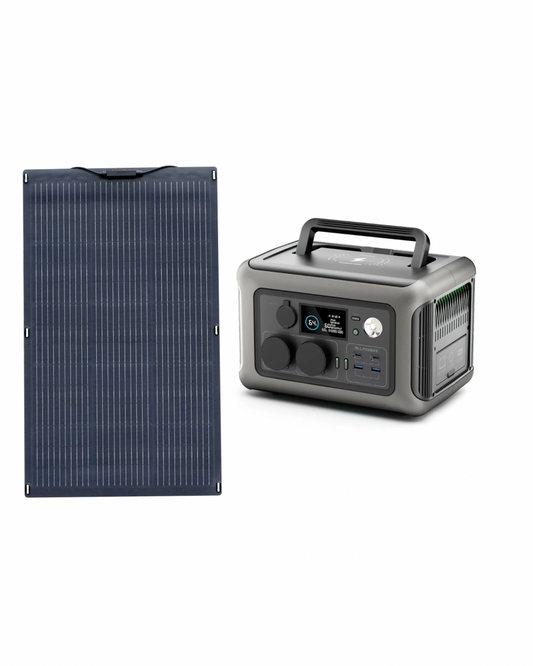 R600 W Power Station + SF-100 W Solpanel